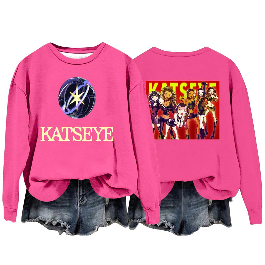 Women's Fashion Casual Long Sleeve Loose Printed Sweatshirt