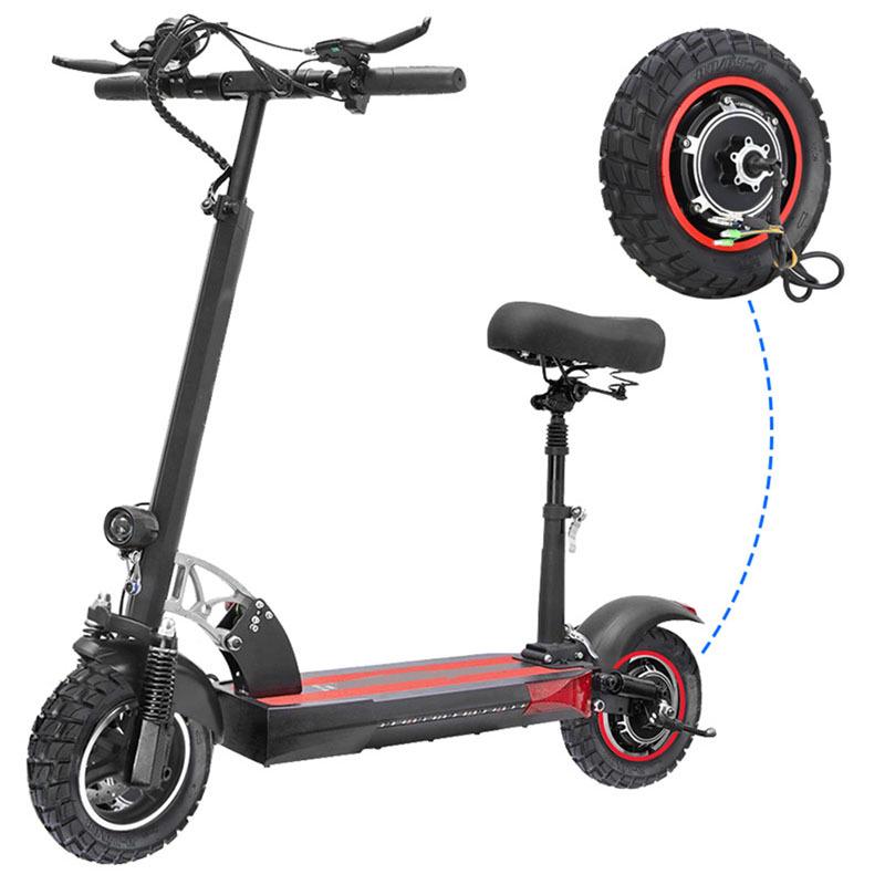 M4 Electric Scooter Rear Motor Wheel with 48V 500W Inflatable Off-Road Tire