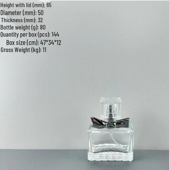 Luxury Press-Type Glass Perfume Spray Bottle - Portable and Refillable