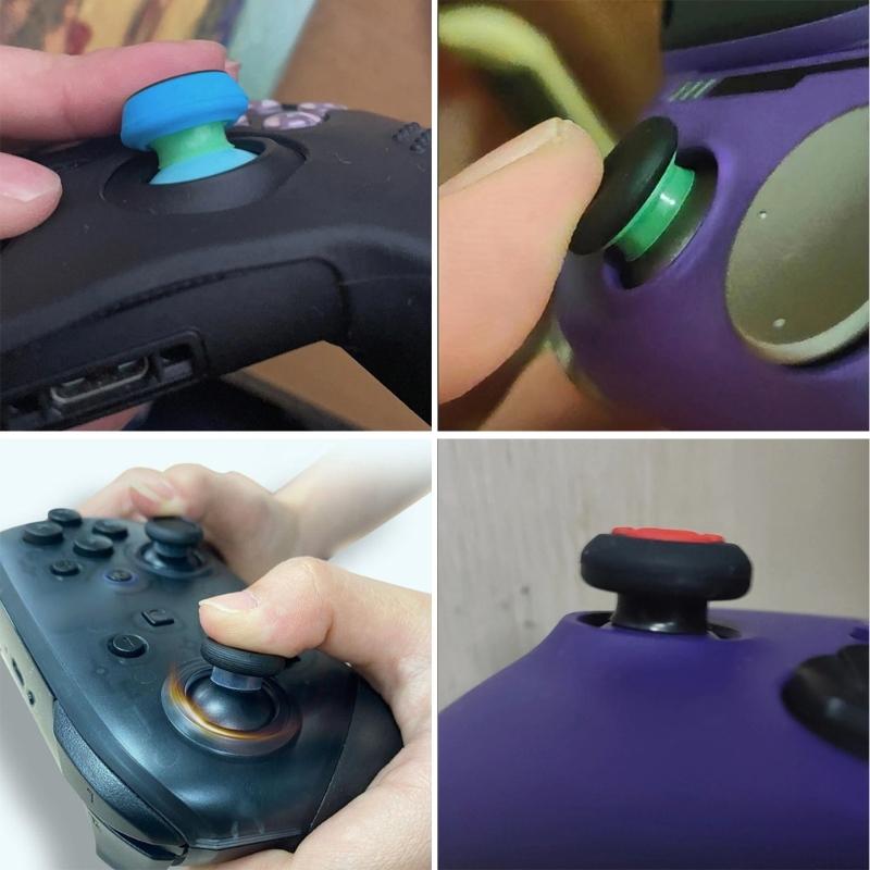 8pcs Silicone Joysticks Protector Rings Analogs Stick Defense Rings Gaming Accessories Suitable for P5 Controllers