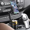 Expansor de Suporte para Copo de Carro com Suporte para Celular de Carro Rotação 360 Expansor de Suporte para Copo Acessórios de Interior para Automóvel