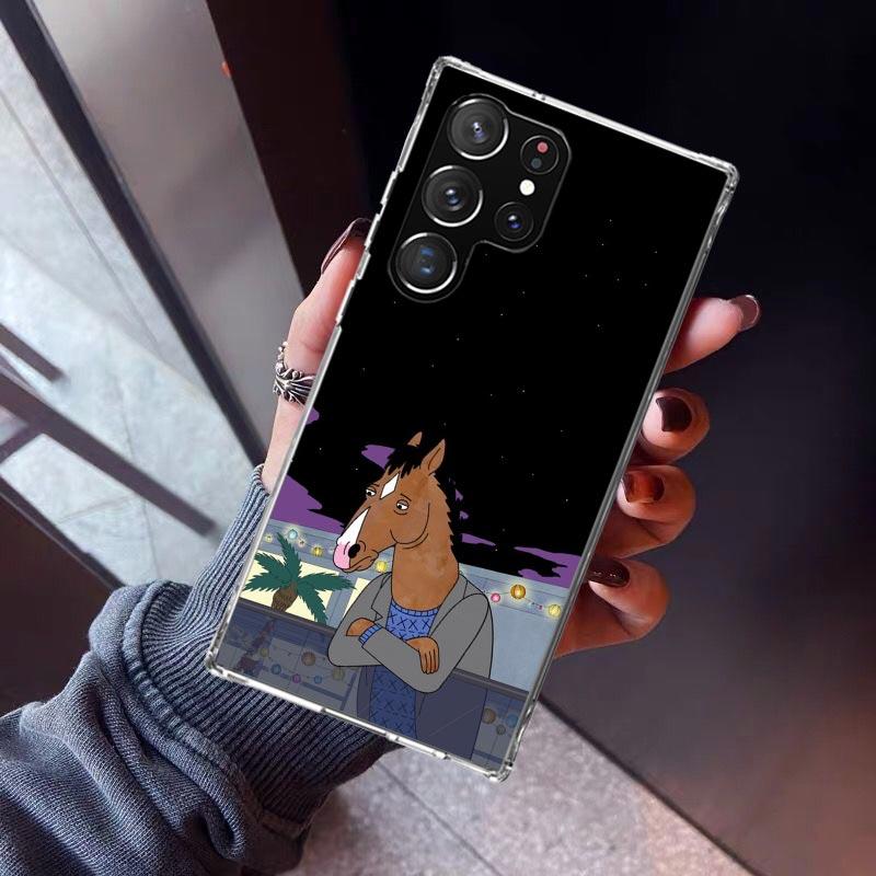

Cartoon B-BoJack Horsemans Phone Case For Samsung Galaxy S23 S24 S25 Edge S26 Ultra S22 + S21 Plus S20 FE Cover Silicone Print S Samsung S21