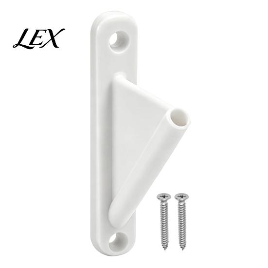 Plastic Flag Mount Mini Stick Holder with Screws, Wall Pole America Holder, Small Display Bracket for Classrooms Offices Shops Support Rack
