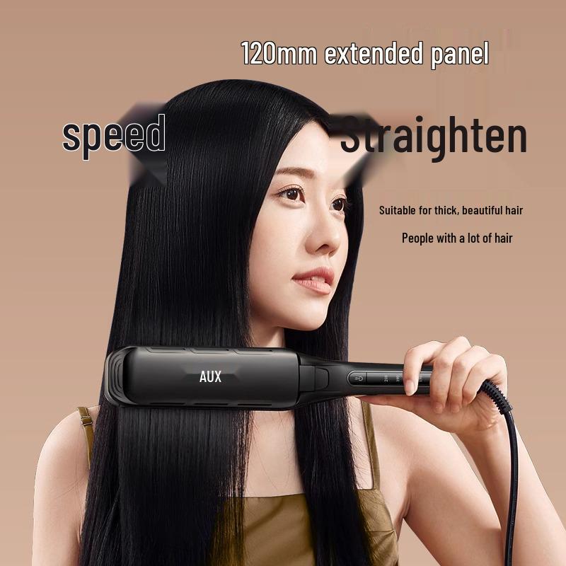 Dual-Use Professional Hair Salon Straightening & Curling Iron with Negative Ions
