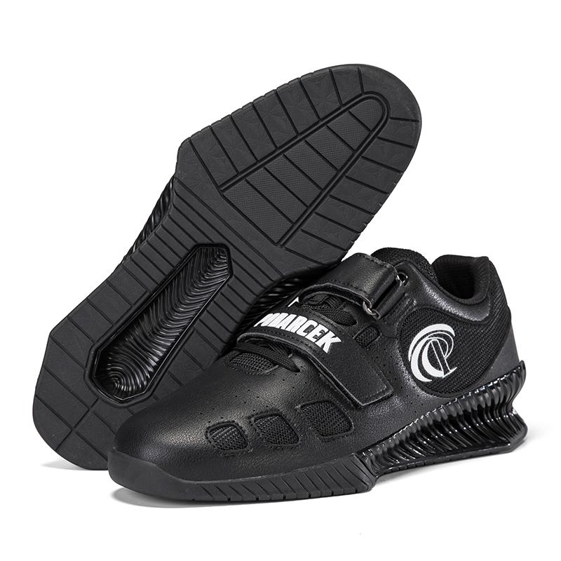 Men's Elastic Weightlifting Shoes Gym Squat Shoes Anti-slip Gym Strength Training Sneakers Breathable Fitness Sports Shoes