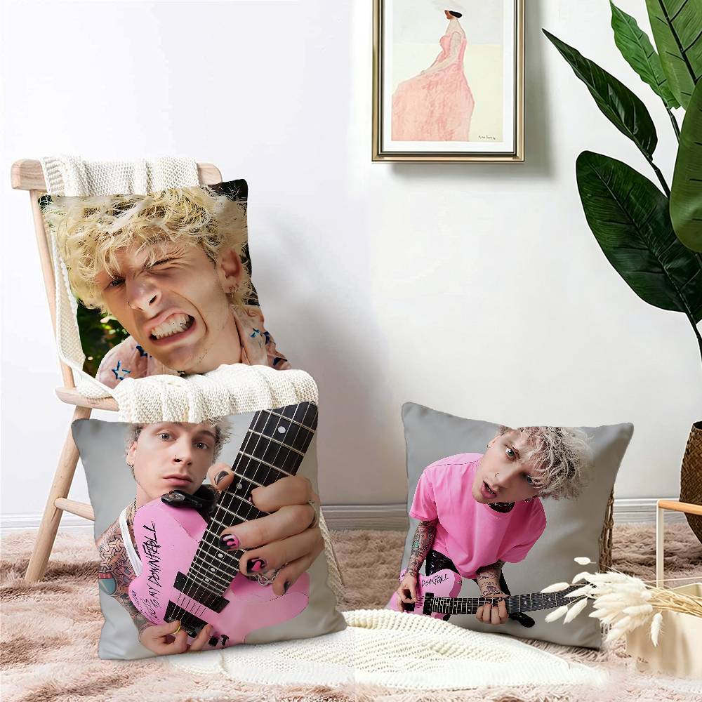 I Love MGK Personalized picture text home decorative pillows Household Gifts 45x45cm