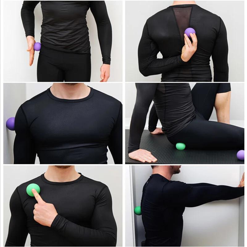 Rubber Fascia Massage Ball Lacrosse Balls Yoga Fitness Exerciser Deep Tissue Muscle Relaxation Foot Back Shoulder Healt Care