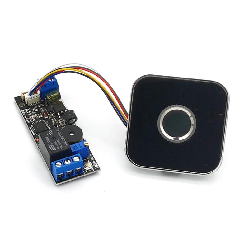 

NEW-K202 DC12V Low Power Fingerprint Control Board + R502AW Fingerprint Module Square Fingerprint Recognition Module