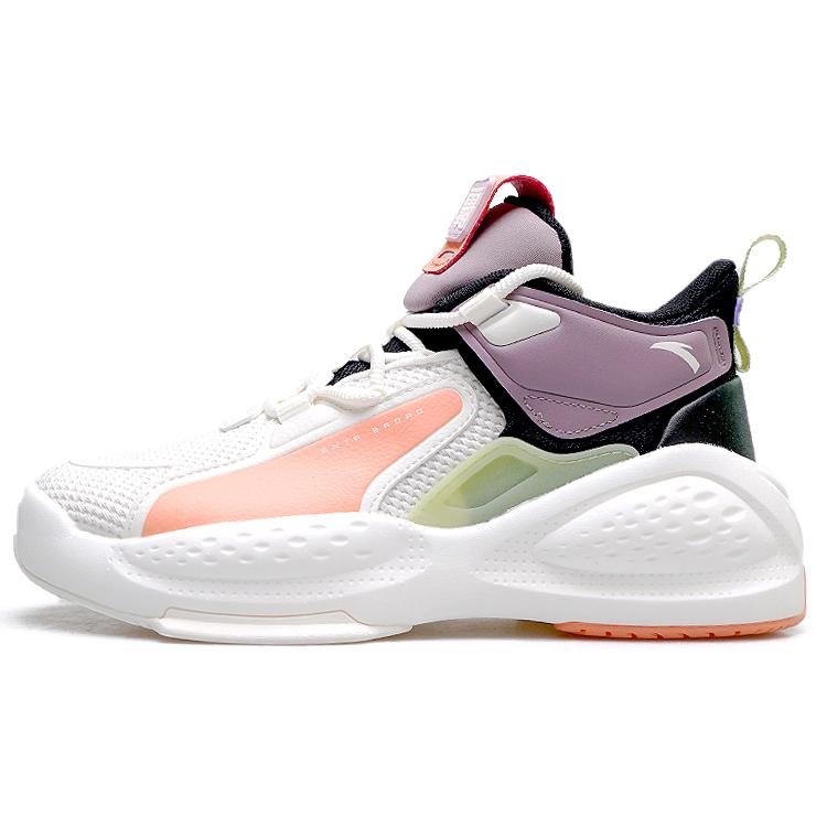 

New ANTA Bastard Casual Shoes Women s Mid top White/Black 122048080-4 35.5