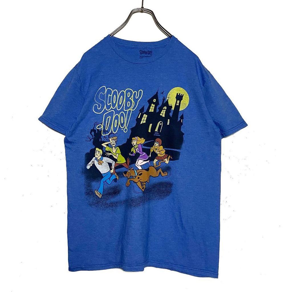 [USED] Vintage USA Anime T-Shirt Scooby-Doo Blue L Print T-Shirt