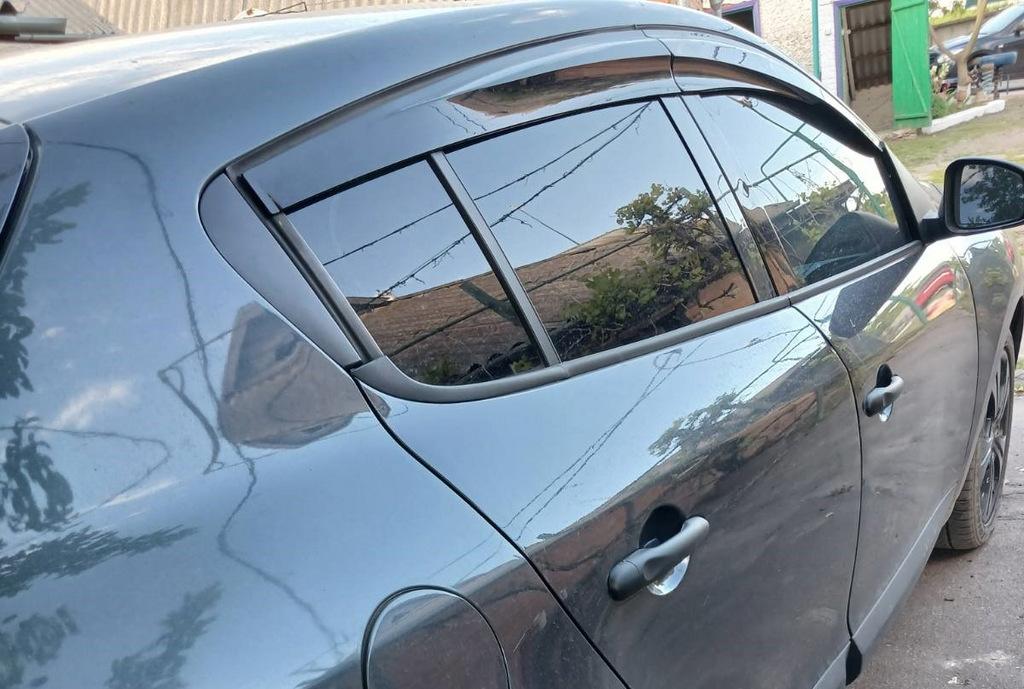 Ветровики HB (4 шт, Sunplex Sport) для Renault Megane III 2009-2016 гг