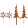 Outdoor Christmas Decorations for Home Metal Decorative Garden Stakes for Christmas Decors Tree Yard Signs for Garden