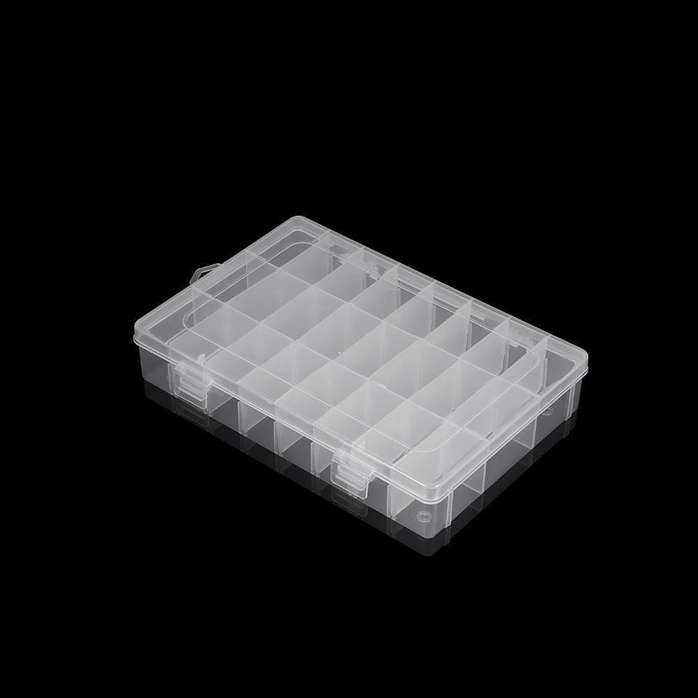 Round and Square Transparent Multi-Grid Jewelry Storage Boxes