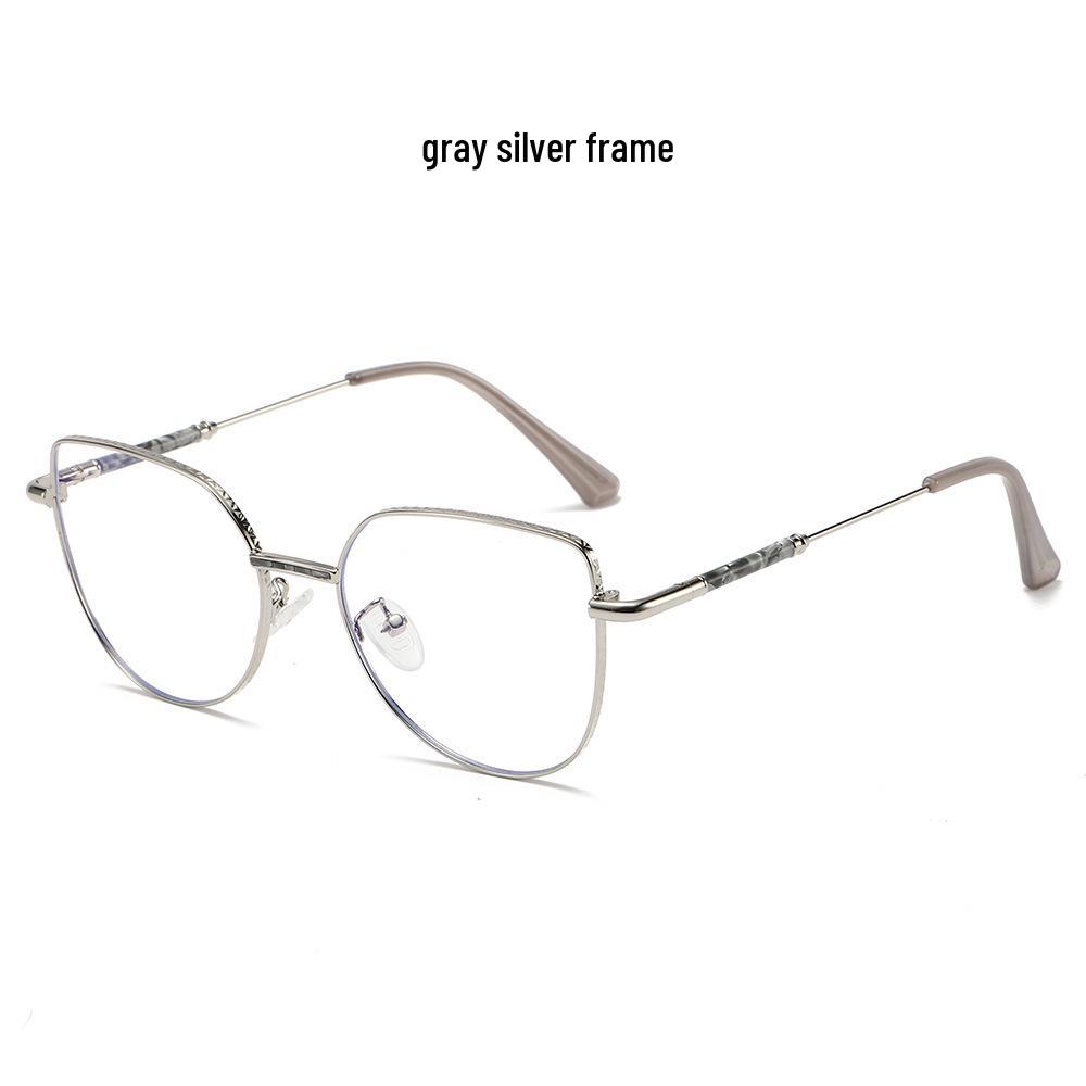 Women's Cat Eye Color-Changing Blue Light Glasses for Migraine Relief - Trendy Clear Lenses