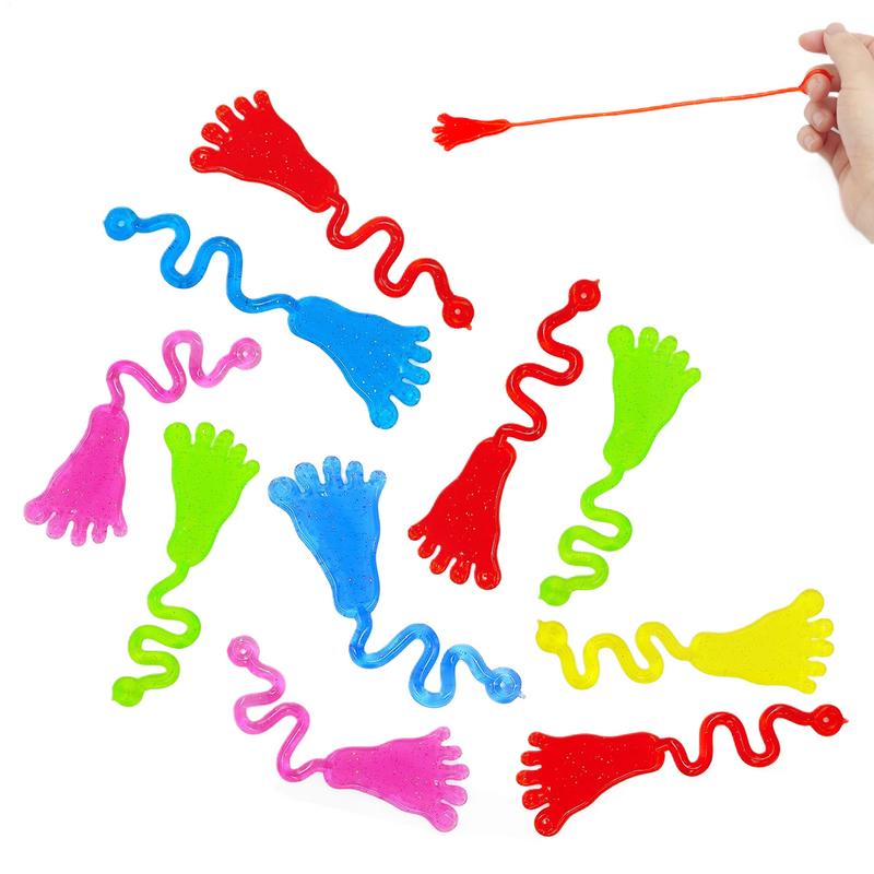 10Pcs Stretchable Sticky Hands Toys for Kids Birthday Party Favors Guest Gifts Classroom Prizes Goodie Filler Treat Stuffers