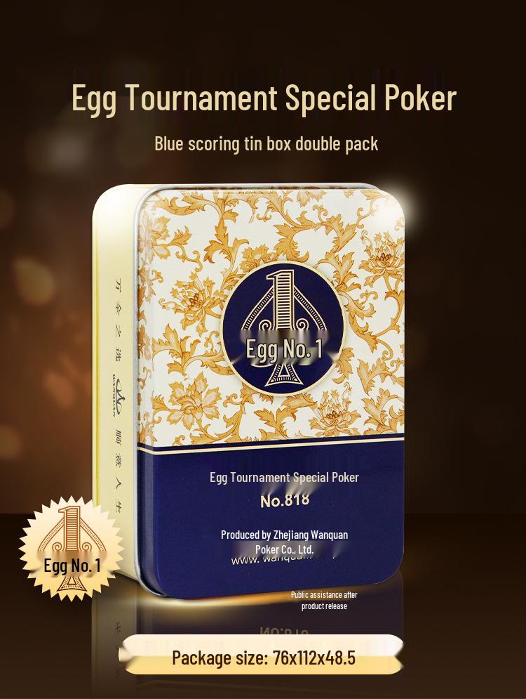 Wan Quan Waterproof Narrow PVC Guandan Poker Cards - Durable Outdoor Play