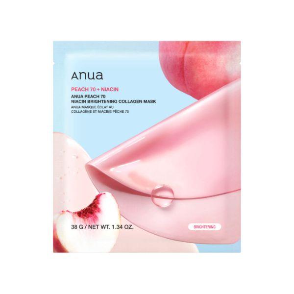 ANUA Peach 70 Niacin Brightening Collagen Mask 4ea