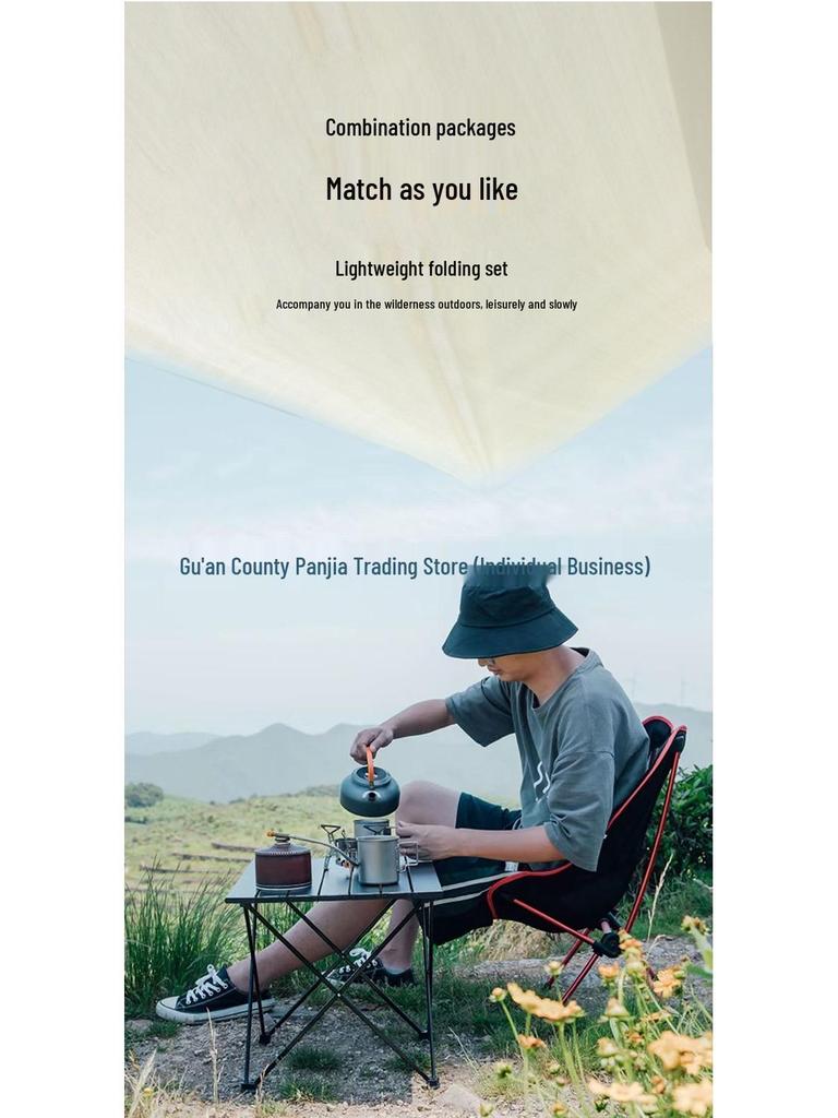 Portable Outdoor Carbon Steel Folding Table for Camping and Barbecues