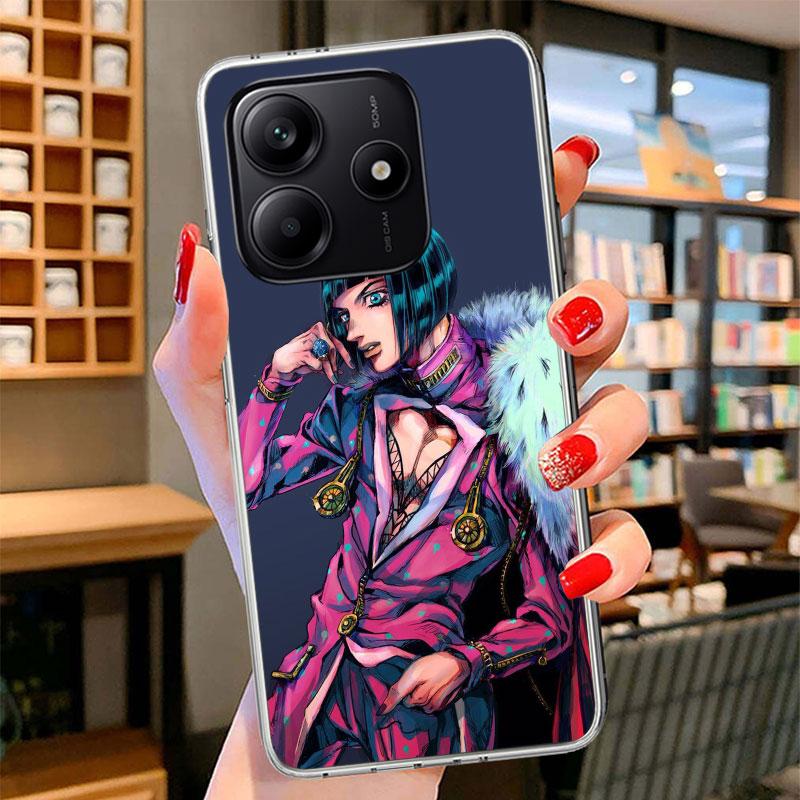 JoJo Adventure Bruno Buccellati Phone Case For Xiaomi Redmi Note 15 14 13 12 11 10 Pro Plus 14S 12S 11S 11T 11E 10S Soft Fundas