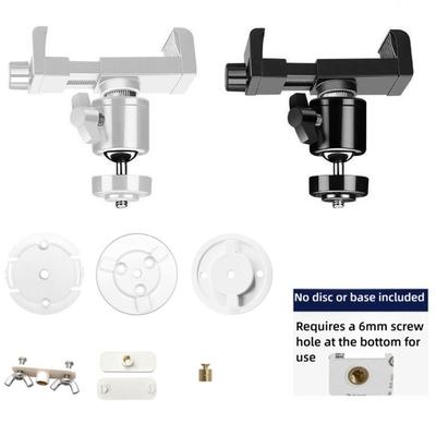 With 1/4 Screw 360° Rotation Mini Camera Holder Adjustable Clip Fixation Smart Camera Mount No Punching Monitor Bed Bracket