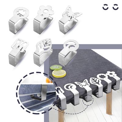 Edelstahl Tischdecke Clips Dekorative Blatt Tischdecke Klemme Halter Tisch Abdeckung Klemmen Für Picknick BBQ Hochzeit Decor