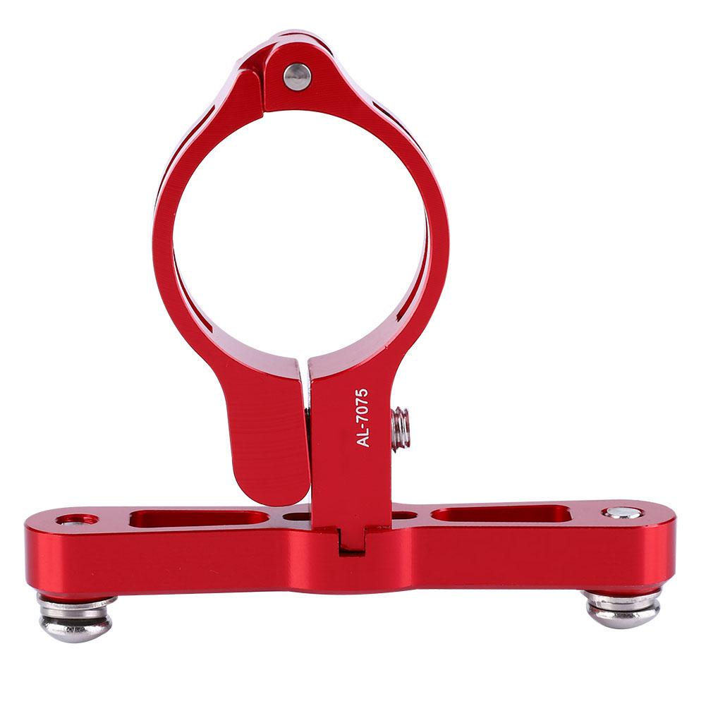 Aluminium Alloy Extension Adapter for Bike Water Bottle Clamp Cage Holder (Red)