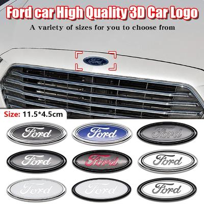 ABS Car Front Grille Rear Trunk Logo Emblem Stickers For Focus Mondeo Edge Ecosport Ranger Fiesta Fusion Kuga Accessories