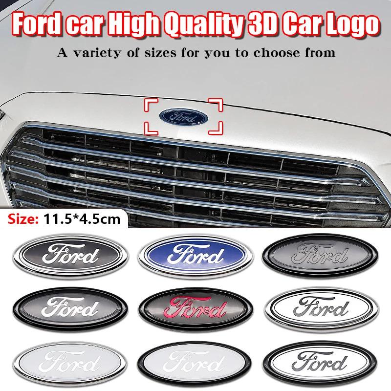 ABS Car Front Grille Rear Trunk Logo Emblem Stickers For Ford Focus Mondeo Edge Ecosport Ranger Fiesta Fusion Kuga Accessories