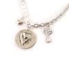Les Trésors De Lily [J7779] - Designer-Halskette 'Love' silberweiß