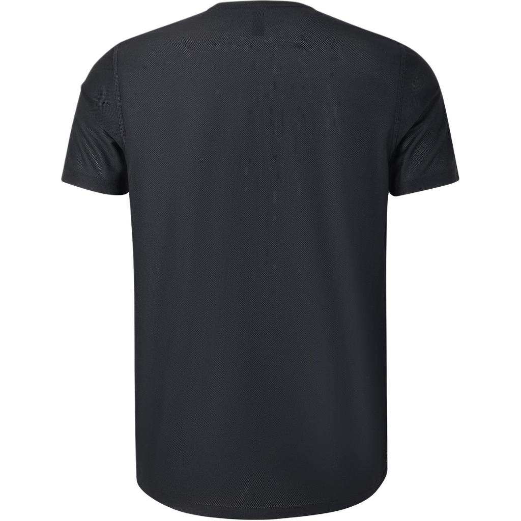 Adidas Own The Run Logo Quick-Dry Running Striped Short Sleeve Breathable T-Shirt Men Tops Black JY8583