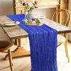 Multi-color Gauze Table Runner Vintage Tablecloth Luxury Sheer Table Runner  Table Decoration