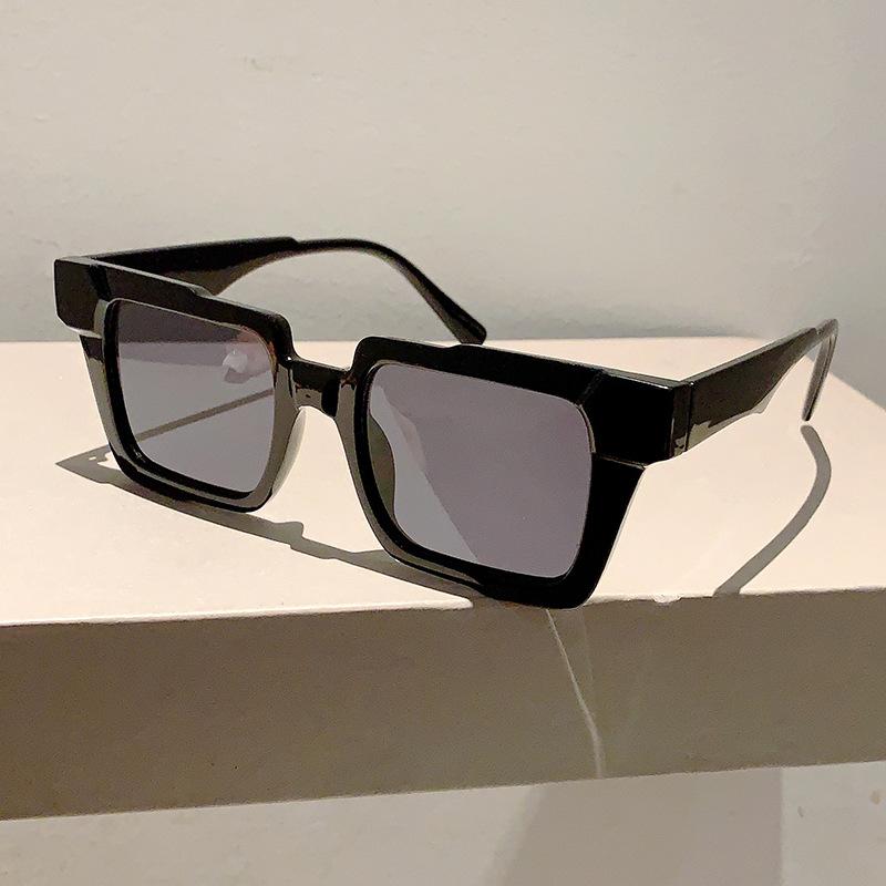 Rainbow Square Sunglasses Women For Men  Vintage Sun Glasses Luxury Brand Designer Punk Hip Hop Popular Colorful Shade Uv400