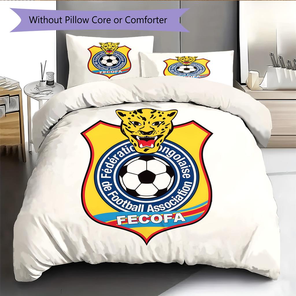 Les Léopards Pattern Bedding Quilt Set Home Decoration Gift (1 * duvet cover + 2 * pillowcase without core)