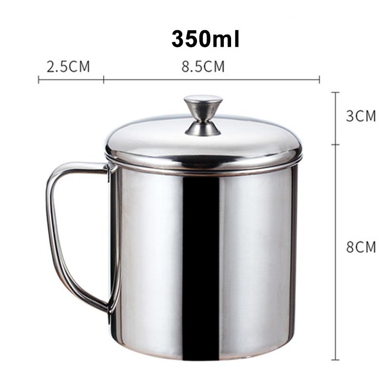 With Handle Stainless steel Cup 1pc Water Coffee Tea Camping Drinking Mug