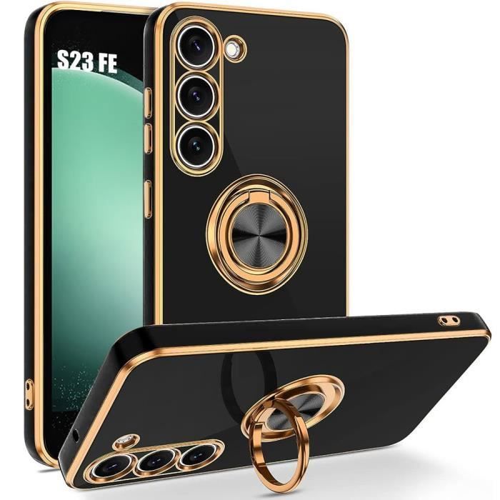 Case - BOOLING - Samsung Galaxy S23 FE - Shockproof - Silicone - Rotating Ring Stand