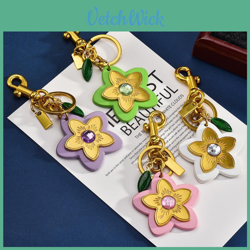 Stil Blume Schlüsselanhänger Für Handtaschen Und Autoschlüssel Mit Metallbeschichtung Für Geschenke