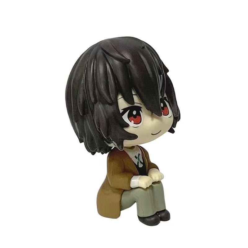 Bungou Stray Dogs Kawaii Dazai Osamu Action Figure Cute Nakajima Atsush Collectible Model Doll Anime Toy PVC Poseable Articulated Scale Detailed