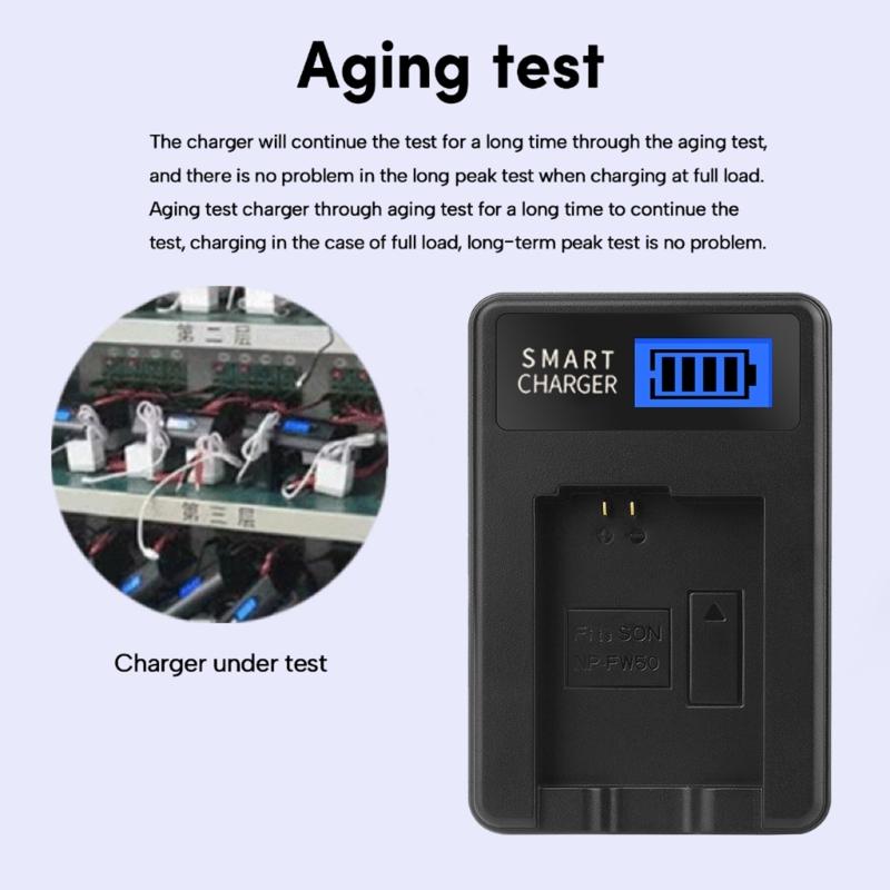Portable LCD USB Chargers for NEX5 NEX5R NEX5N NEX3 NEX3N NEX7 Battery Convenient and Compact Charging Solution