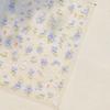 Traditional Chinese Blue White Gold Nail Decal Vintage Qinghua Ceramic Floral 5D Nail Art Sticker Luxury Oriental Manicure Decal