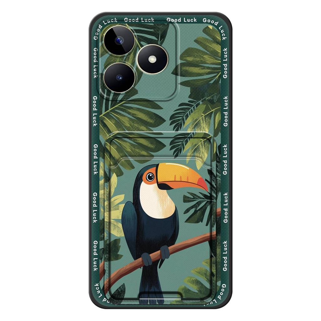 Cover Anti-knock Phone Case For Realme C53/Narzo N53/Note50/C51/C51S Soft Case Card Bag Card Slot Shockproof TPU Cute