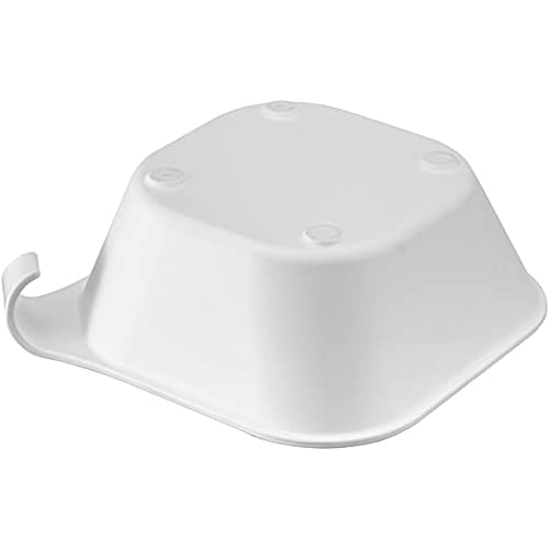 Yamazaki Magnetic & Hook-and-Loop Bathtub, White, Approx. W29.5 x D27 x H9cm, Tower, Floating Storage, Bath, Bathroom, Hand Tub, 5378