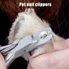 Cortaúñas para perros de apertura amplia, afilado como una navaja, con lima de uñas, de acero inoxidable resistente, para perros grandes y uñas gruesas.