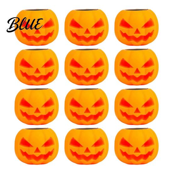 Creepy Pumpkin Pinch Toy 12Pcs Pop-up Ghost Squeeze Toy Stress Relief Head Sensory Pocket Fidget Toys for Party Favors