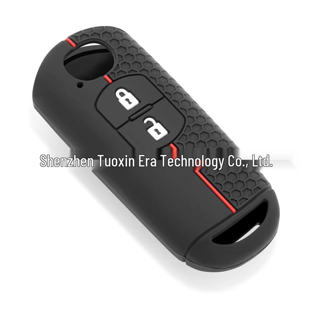 

Mazda 3-Button Key Cover: Honeycomb Silicone for Mazda 6, Atez, CX-4, CX-5