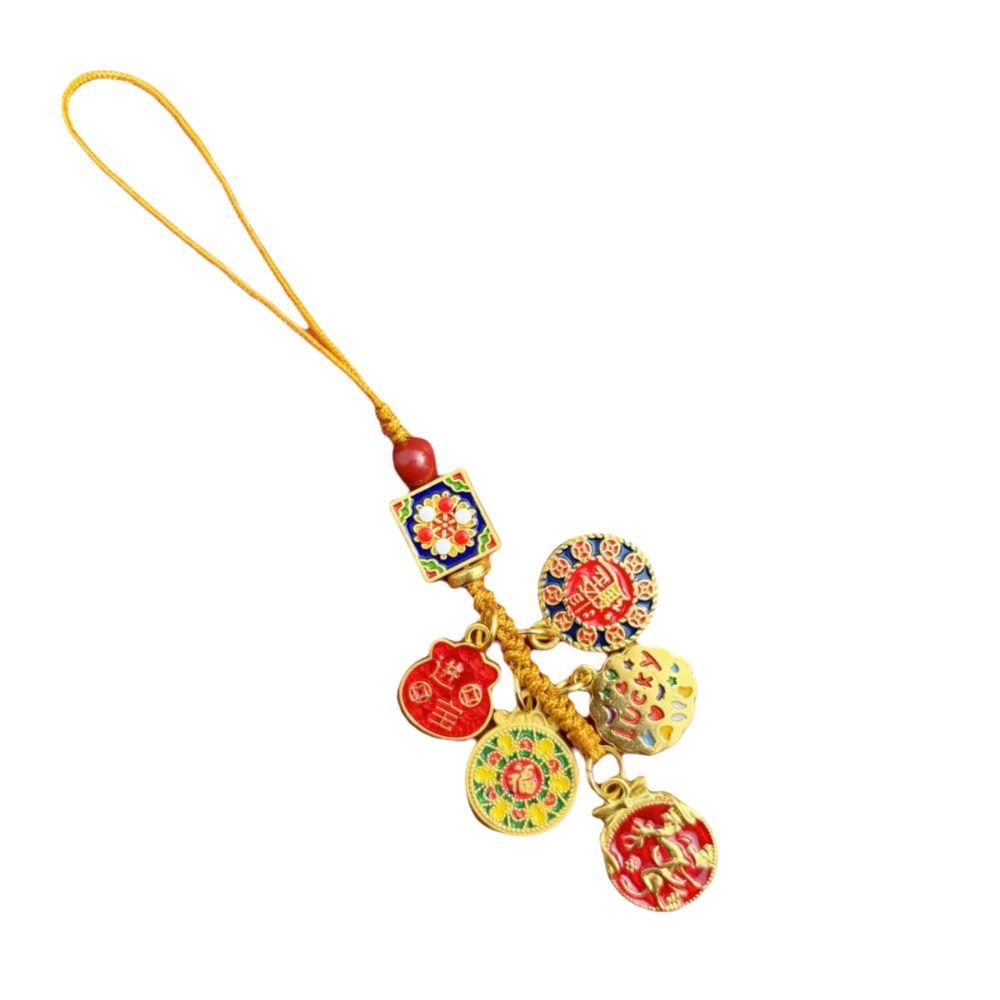 Rope Hangings Pendant Key Chains Phone Lanyard Car Keyring Fashion Chinese Style Keychain  Unisex