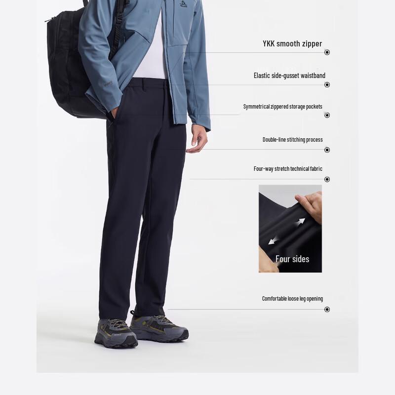 Pelliot Men's Warm Windproof Hiking Softshell Pants