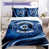 Hamburger SV Football Printed 3 Pieces Bedding Set, Comfortable Skin Friendly Bedroom Duvet Cover Set