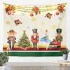 Christmas Nutcracker Tapestry Kids Cute Ballet Princess Wall Art for Bedroom Living Rooms Xmas Snowflake Wall Hanging Blanket