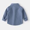 Boys' Long Sleeve Cotton Button Down Shirt Casual Comfortable Korean