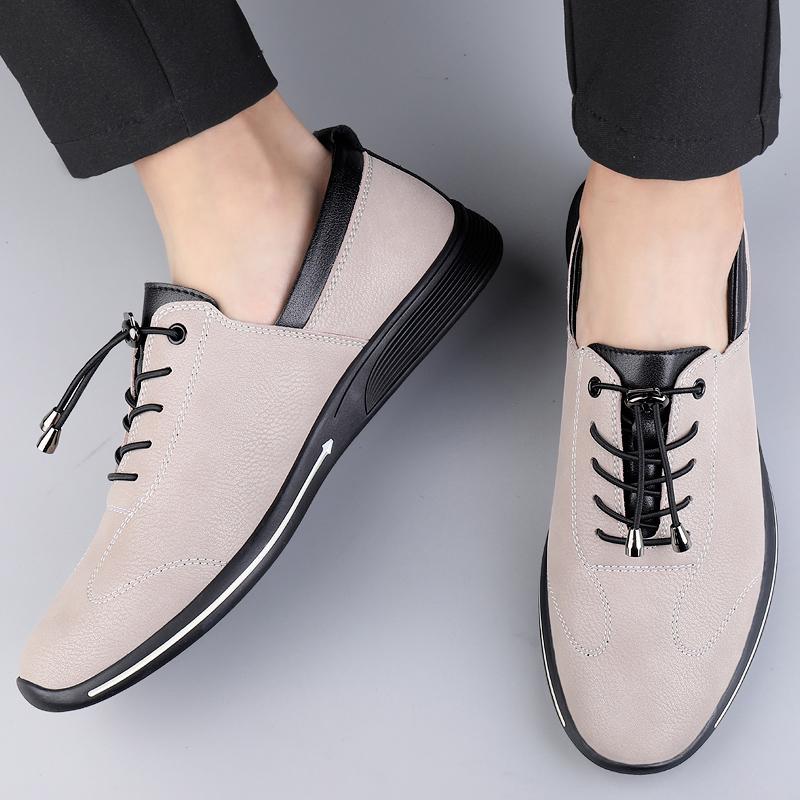 Fashion New Male Comfortable Walking Shoe Men Genuine Leather Casual Shoes 2024 All-match Mens Sneakers Handmade Outdoor for Men Flats